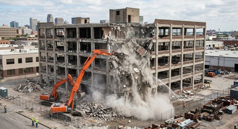 Factory Demolition in Sacramento, CA